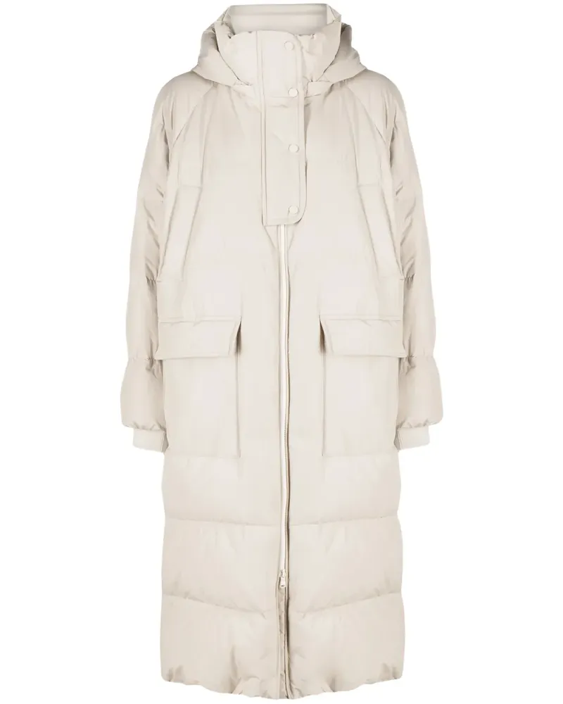 Brunello Cucinelli Langer Daunenmantel - Grau Grau