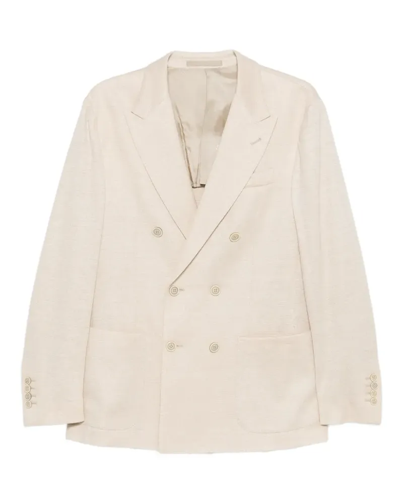 Eleventy double-breasted blazer - Nude Nude