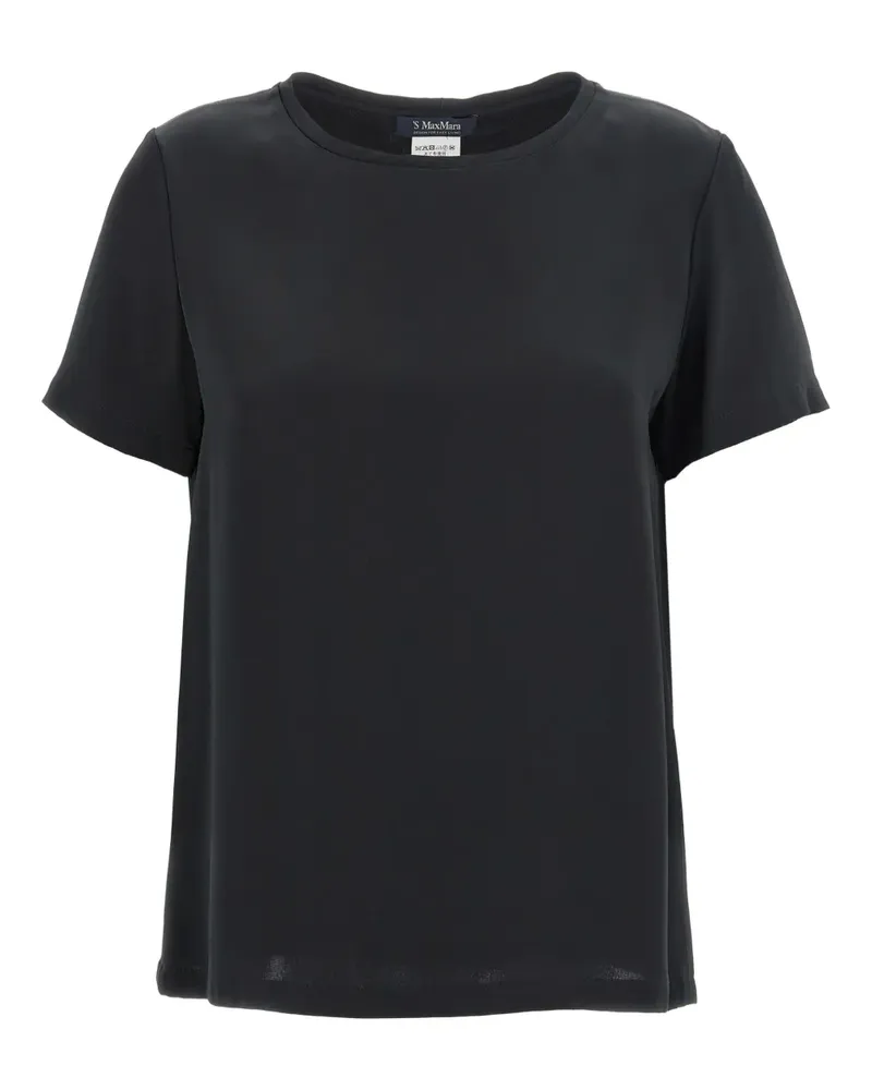 Max Mara Rebecca Bluse mit kurzen Ärmeln - Schwarz Schwarz