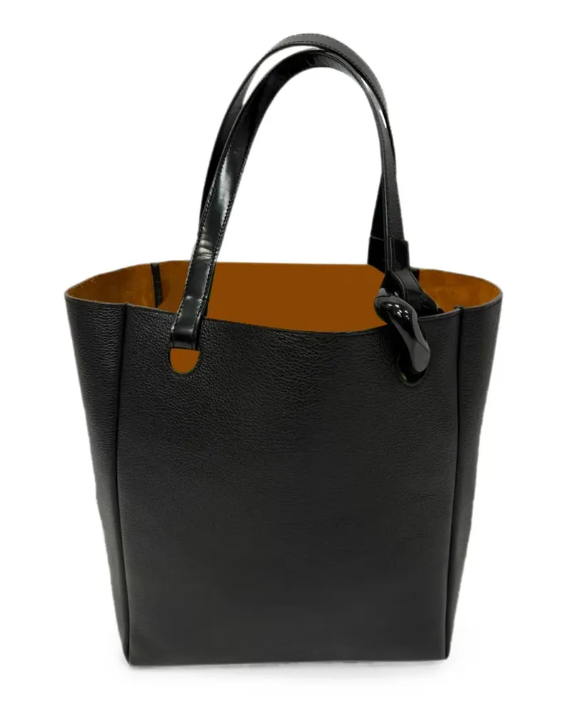 J.W.Anderson 2020s Corner leather tote bag - Schwarz Schwarz