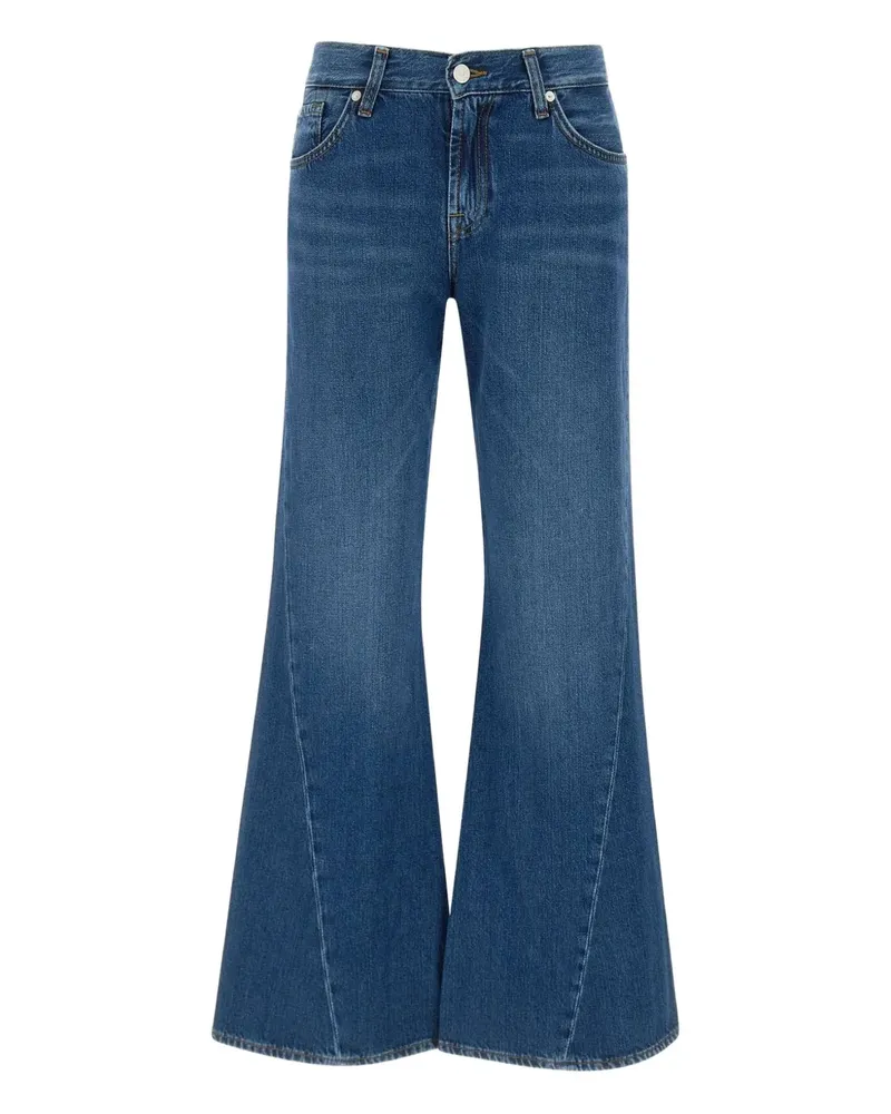 7 for all mankind Jeans mit Ziernaht - Blau Blau