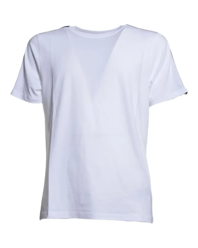 GCDS logo-tape T-shirt - Weiß Weiß