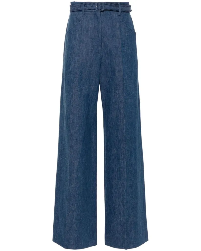 Gabriela Hearst Norman Wide-Leg-Jeans - Blau Blau