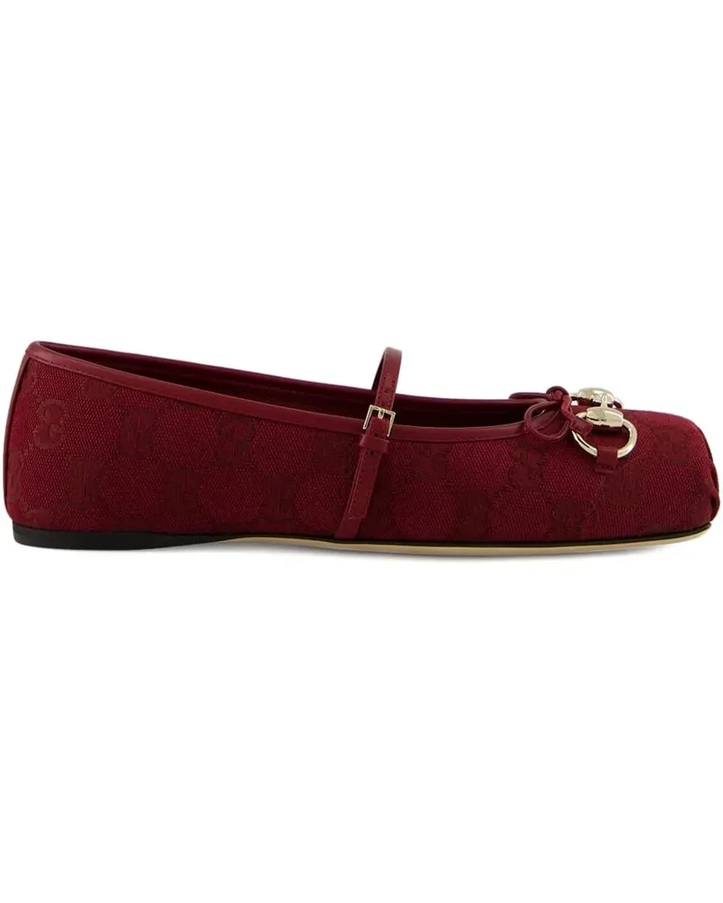 Gucci Ballerinas mit GG - Rot Rot