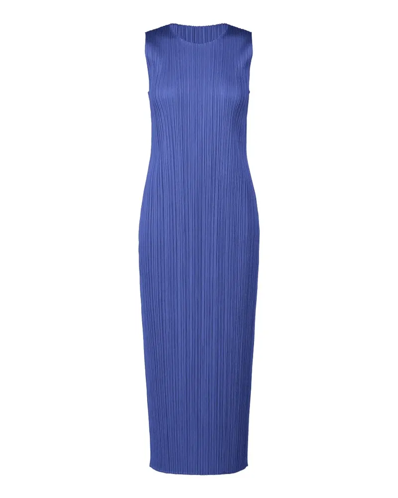 Issey Miyake May Blue sleeveless maxi dress - Blau Blau