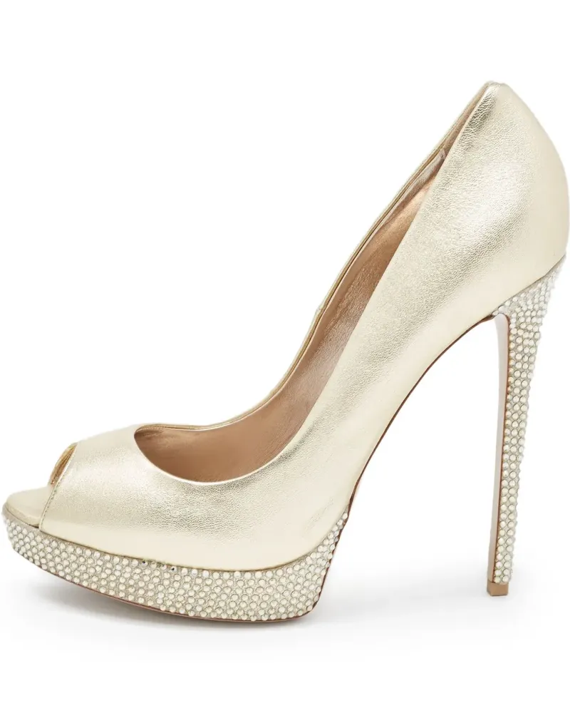 Le Silla Pre-owned Pumps mit verziertem Absatz 140mm - Gold Gold