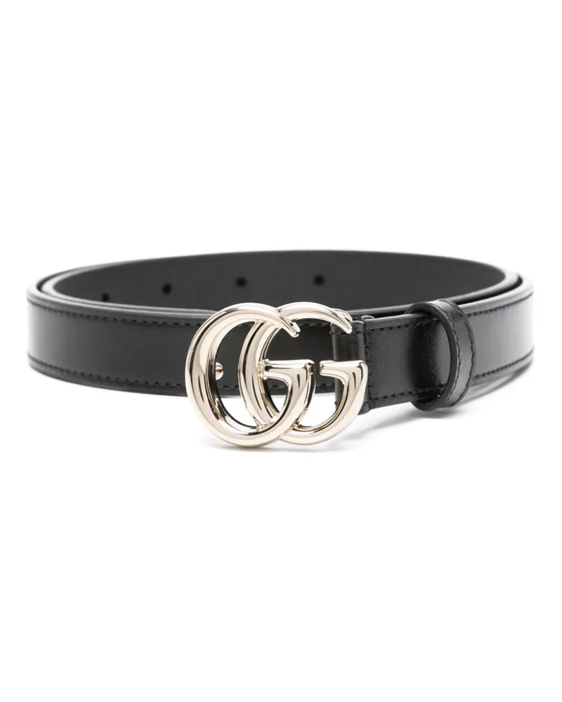 Gucci Gürtel mit GG-Schnalle - Schwarz Schwarz