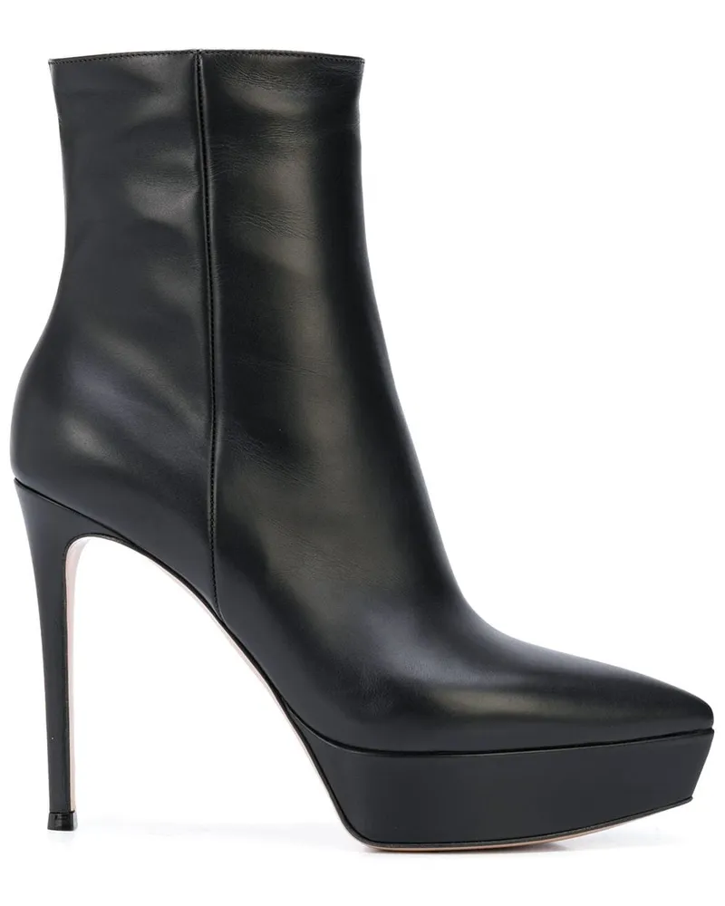 Gianvito Rossi Dasha' Stiefeletten mit Plateausohle - Schwarz Schwarz