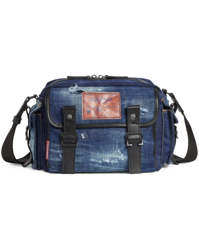 Dsquared2 Five Pocket Kuriertasche - Blau Blau