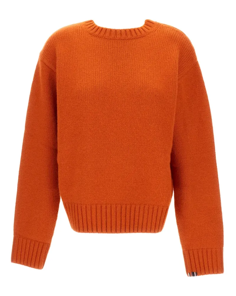 extreme cashmere Kaschmirpullover mit geripptem Saum - Orange Orange