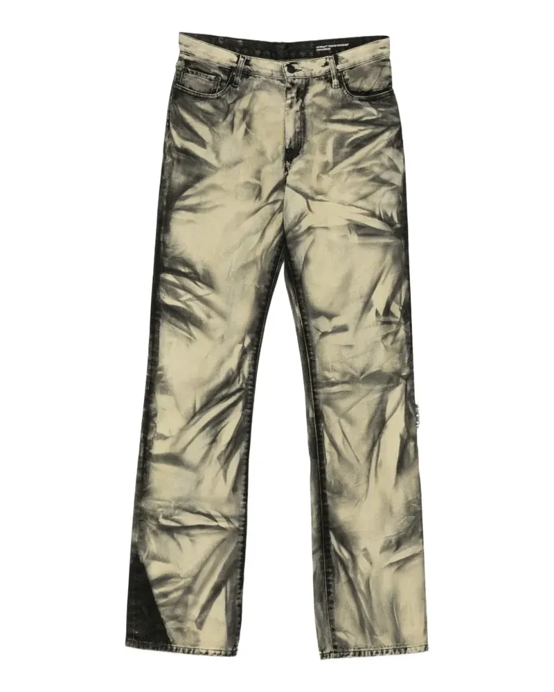 OFF-WHITE acid-wash jeans - Nude Nude
