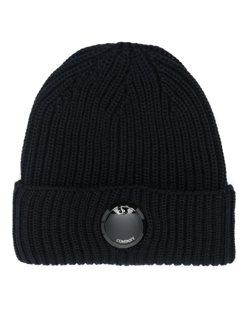 C.P. Company Lens Beanie - Blau Blau