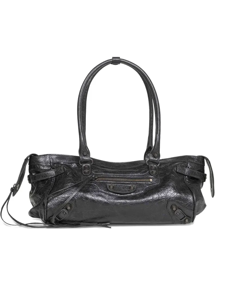 Balenciaga Le City Bag leather shoulder bag - Schwarz Schwarz