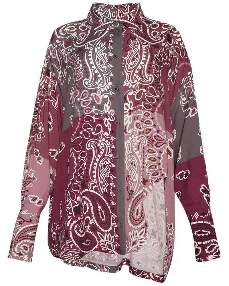 ATTICO Hemd mit Bandana-Print - Rot Rot