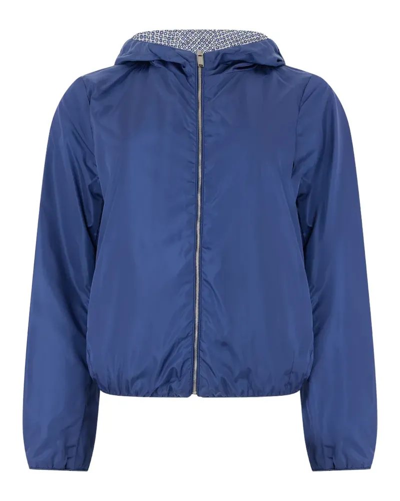 MOORER Tess-Dor hooded zip-up jacket - Blau Blau