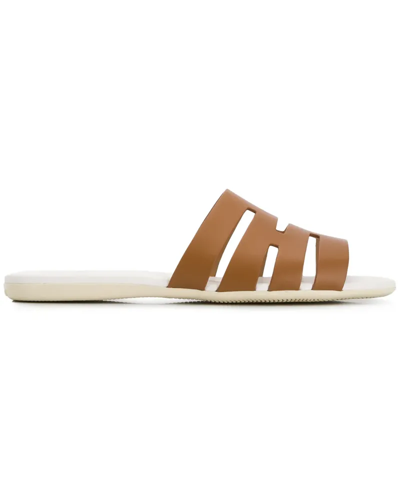 Hogan Pantoletten mit Cut-Outs - Nude Nude