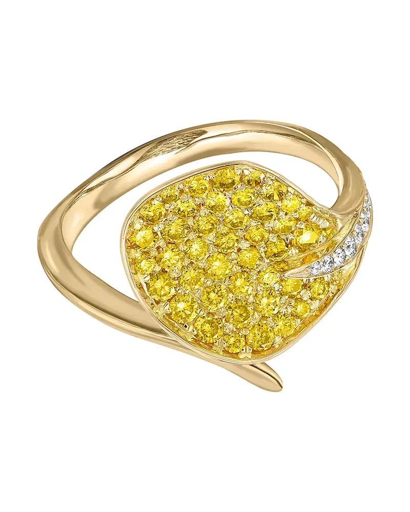 Pragnell 18kt Gelbgoldring mit Diamanten Gold