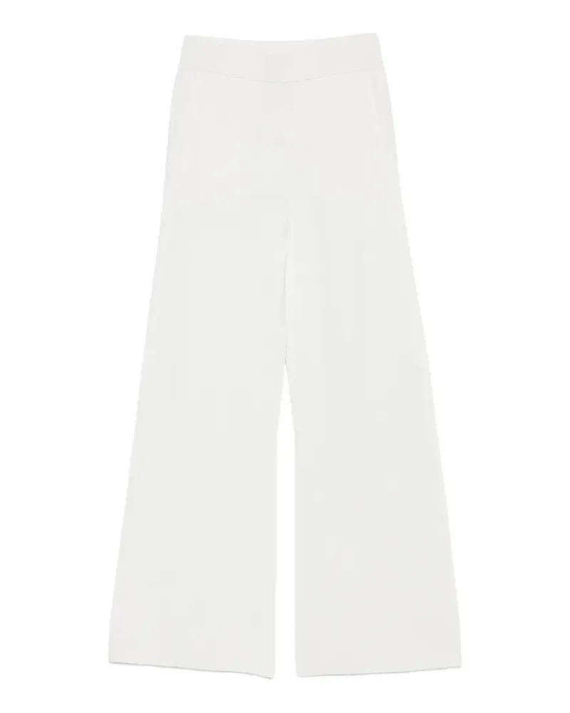 Max Mara Jogginghose mit weitem Bein - Weiß Weiß
