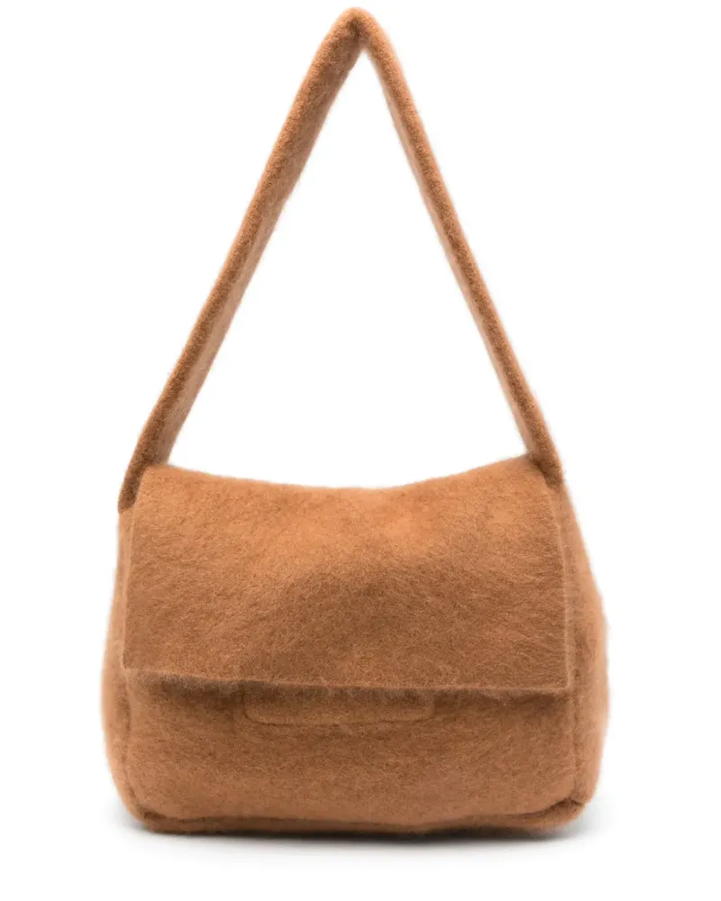 Aya Muse Strukturierte Schultertasche - Braun Braun