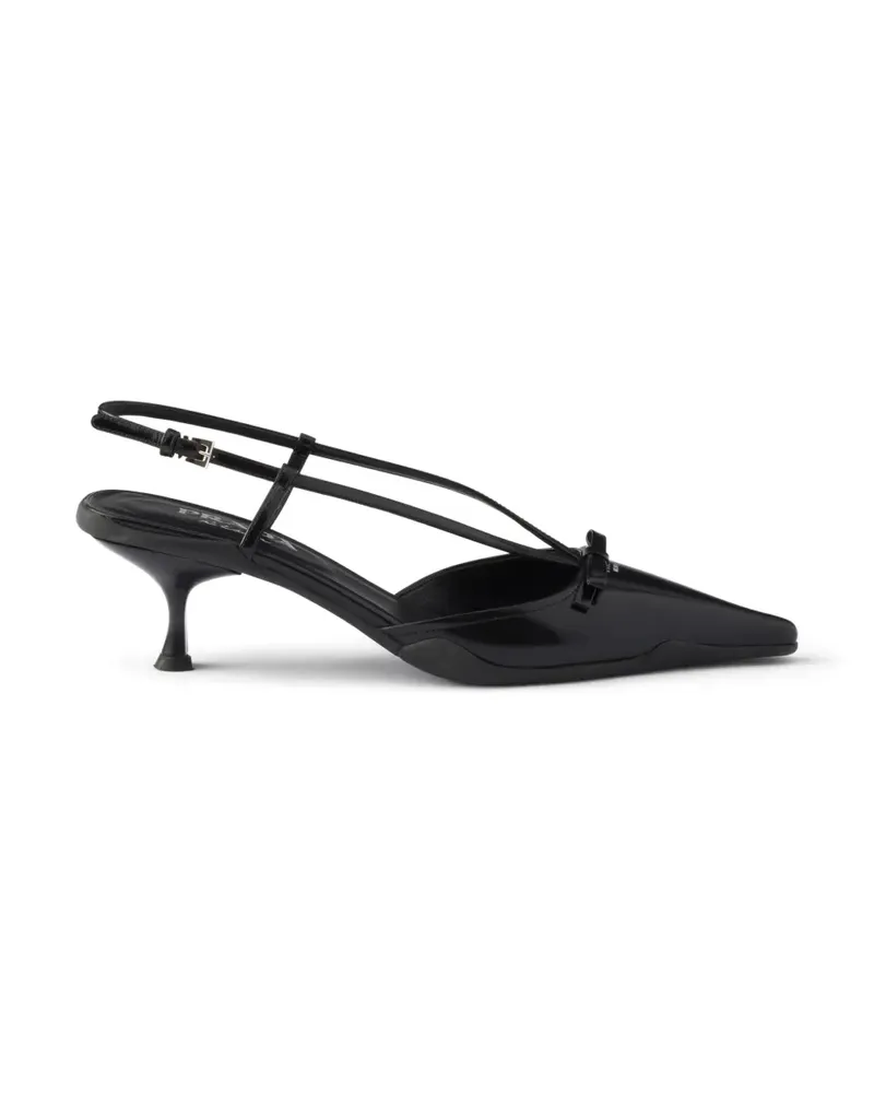 Prada Pumps mit Slingback-Riemen - Schwarz Schwarz