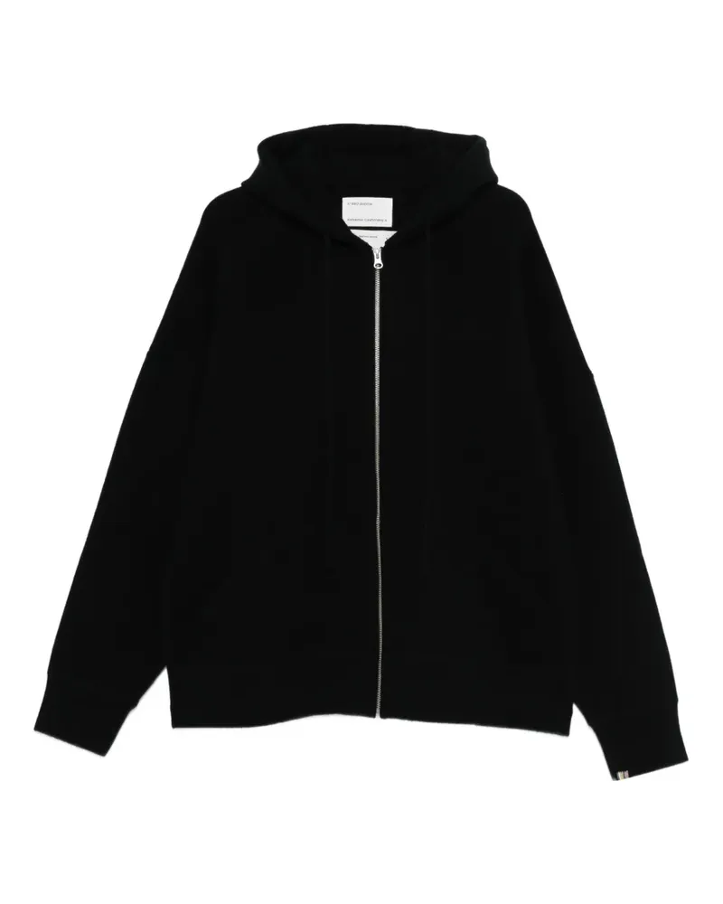 extreme cashmere Nº460 Donnie zip-up hoodie - Schwarz Schwarz