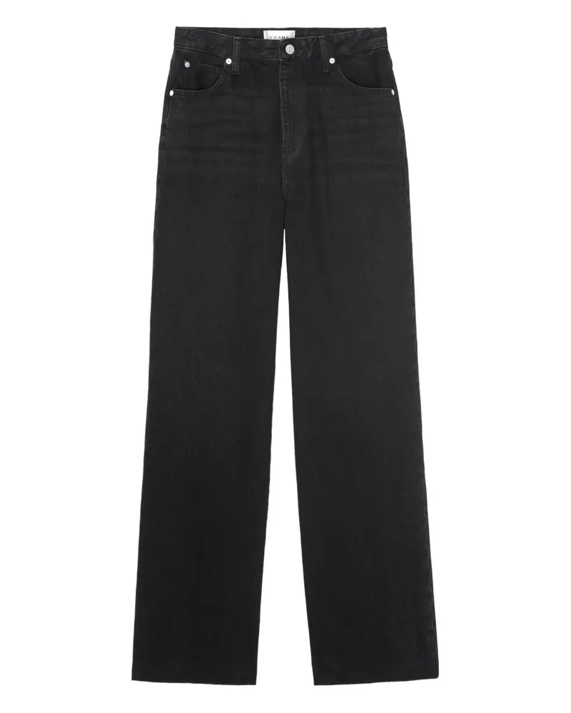 Frame Denim Streamline Jeans mit Knöpfen - Schwarz Schwarz