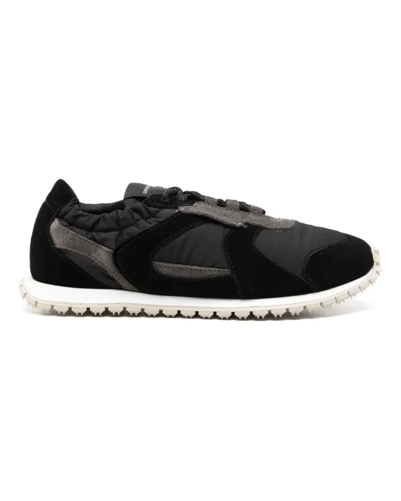 Emporio Armani Sneakers mit Wildledereinsätzen - Schwarz Schwarz