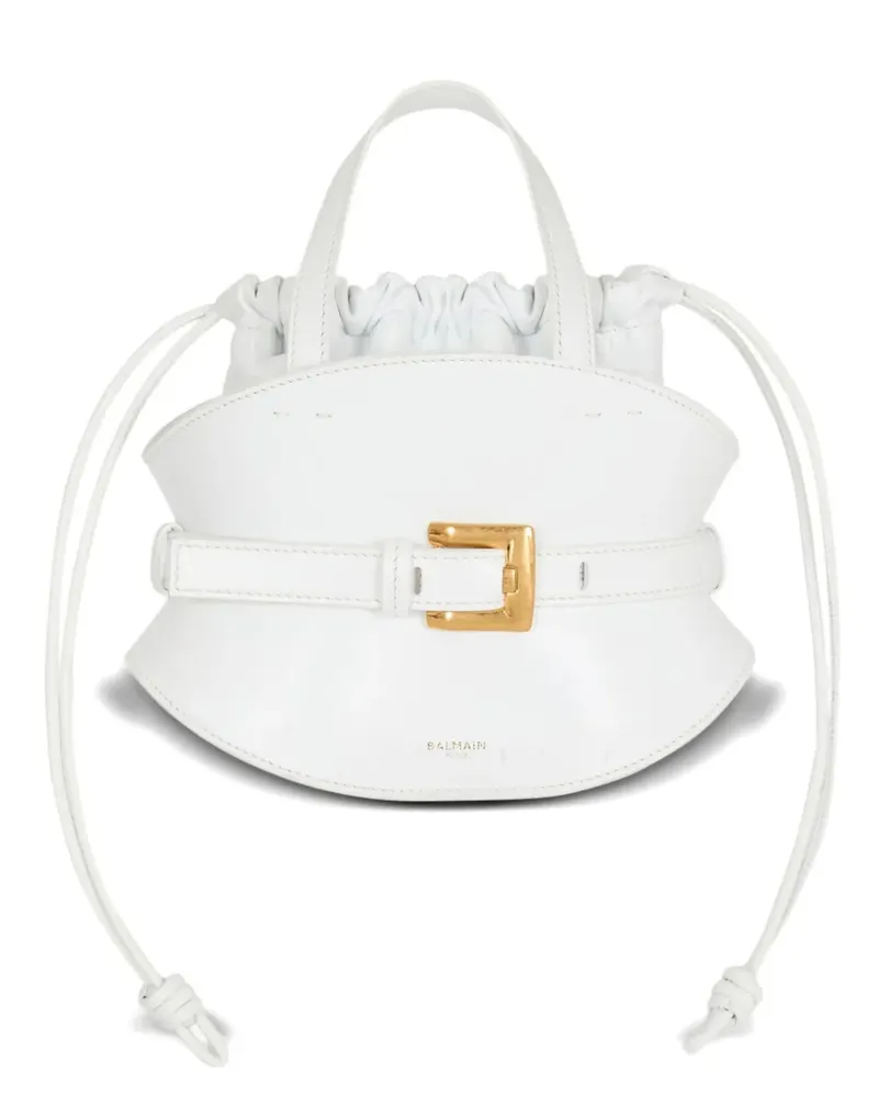 Balmain Tote Bag mit Gürtel - Weiß Weiß