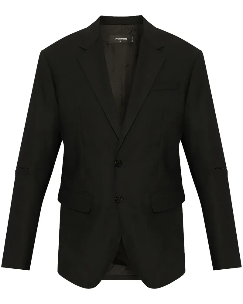 Dsquared2 Blazer mit Cut-Outs - Schwarz Schwarz