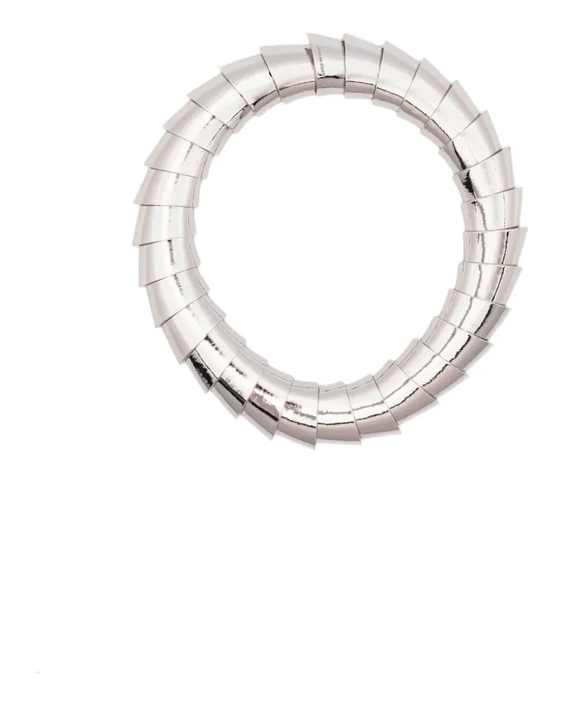 Liviana Conti logo-engraved necklace - Silber Silber