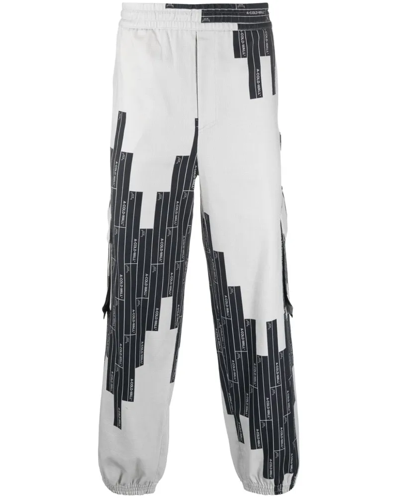 ACW* Tapered-Hose mit Monogramm - Schwarz Schwarz