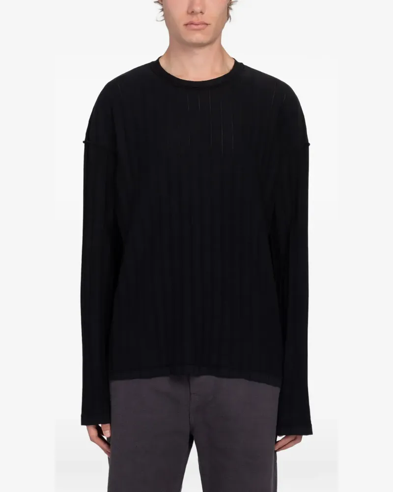 Mfpen Reverse Rib sweater - Schwarz Schwarz