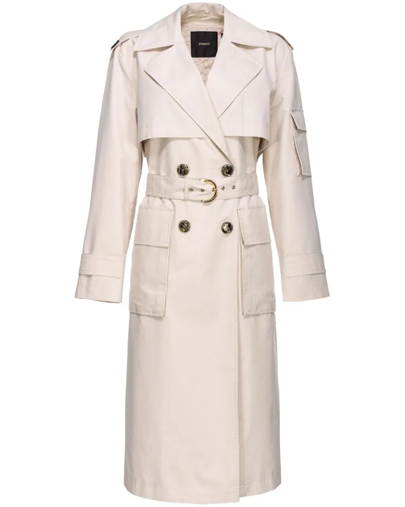 Pinko Klassischer Trenchcoat Nude