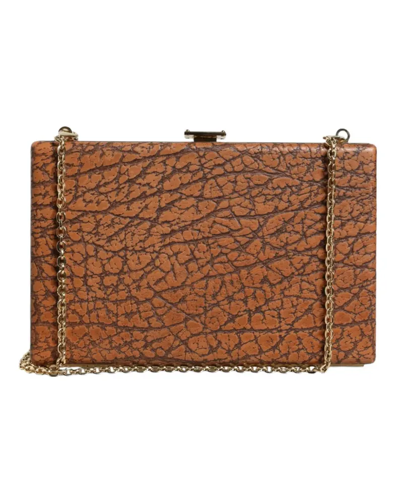 Dolce & Gabbana Strukturierte Clutch - Braun Braun