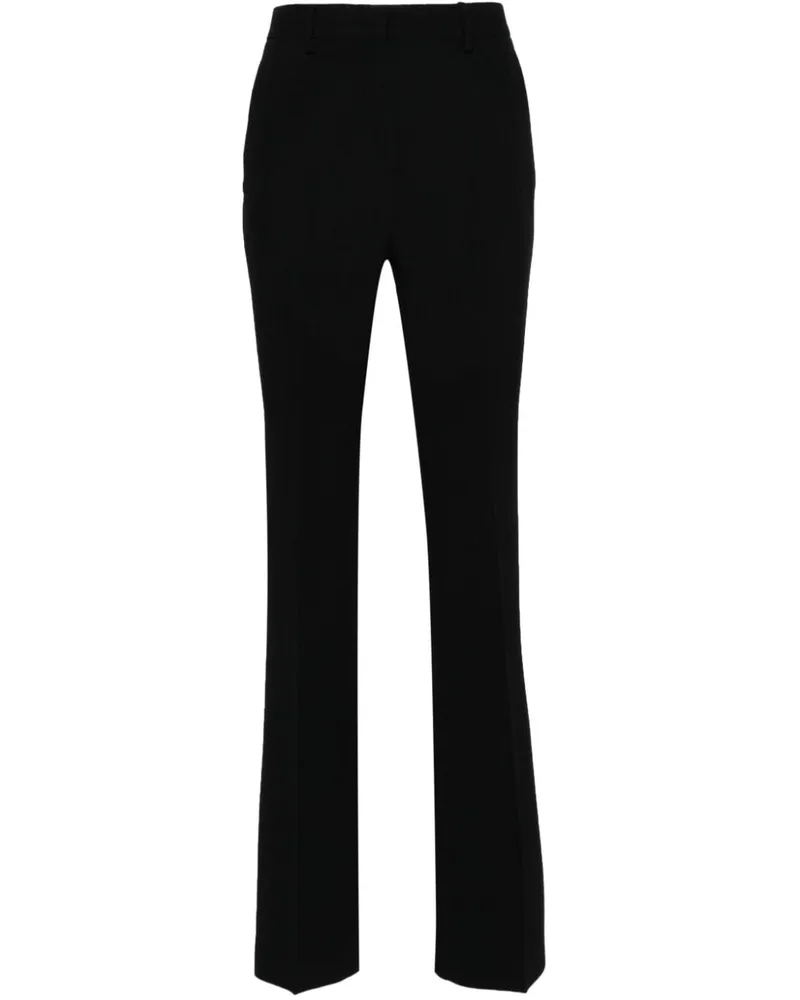 N° 21 Straight-Leg-Hose aus Krepp - Schwarz Schwarz