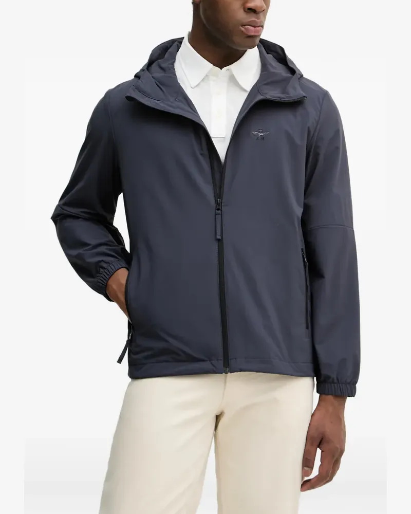 Aeronautica Militare Kapuzenjacke mit Logo-Stickerei - Grau Grau