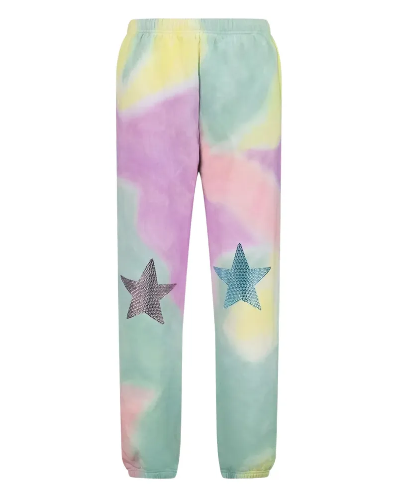 Collina Strada Batik-Hose mit Sternverzierung - Grün Grün