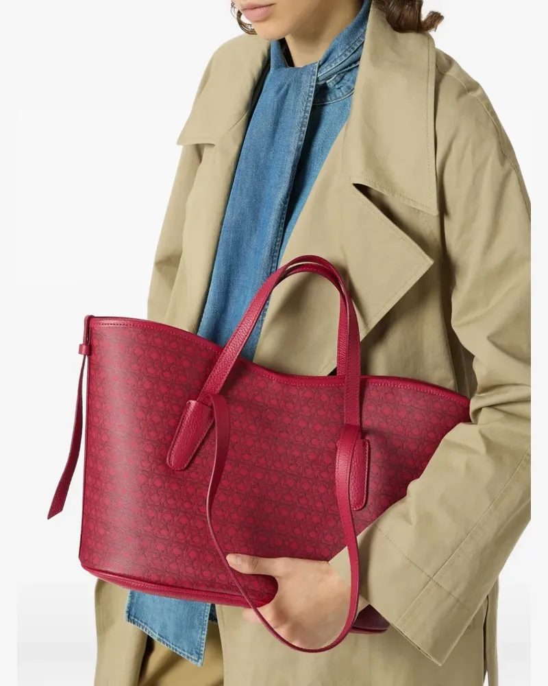 Coccinelle Mantas monogram-pattern tote bag - Rot Rot