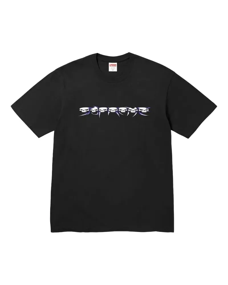 Supreme Being T-Shirt mit Totenkopf-Print - Schwarz Schwarz