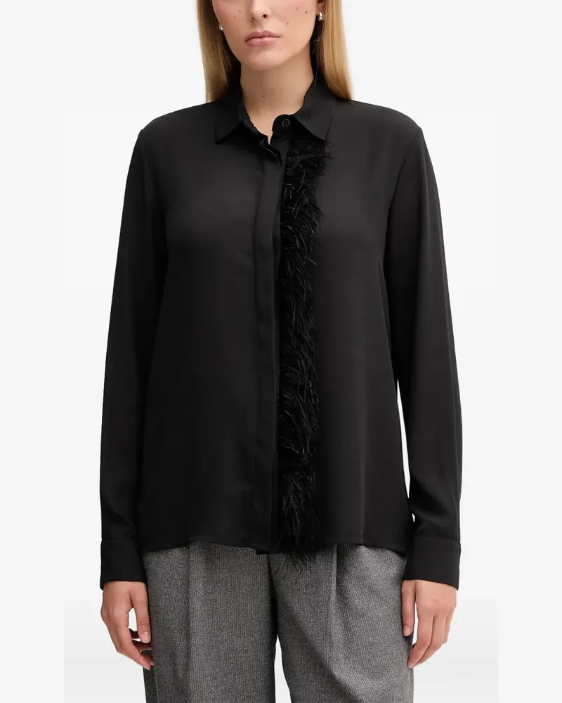 Gaudi Hemd aus Georgette - Schwarz Schwarz