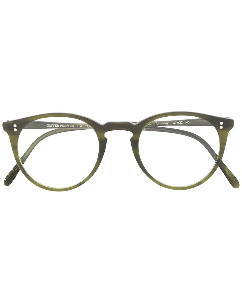 Oliver Peoples Brille mit rundem Gestell - Grün Grün