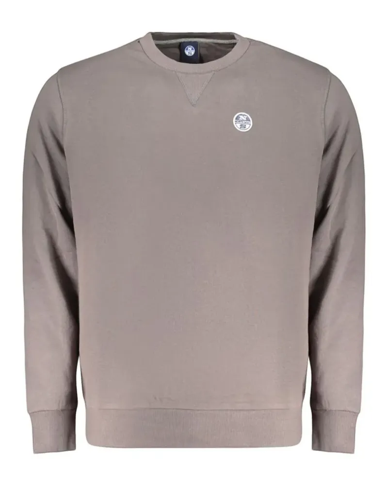 North Sails Sweatshirt mit Logo-Patch - Grau Grau