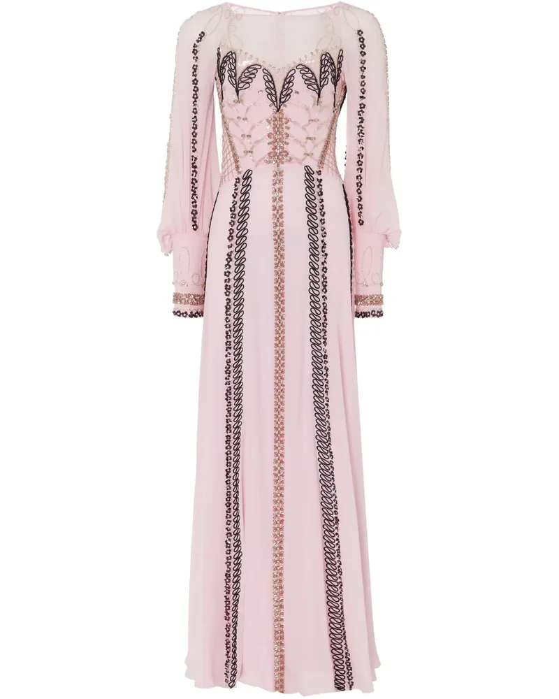 Temperley London Langärmeliges Maxikleid - Rosa Rosa