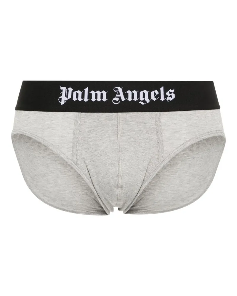 Palm Angels 2er-Pack Slips mit GG-Logo-Bund Grau