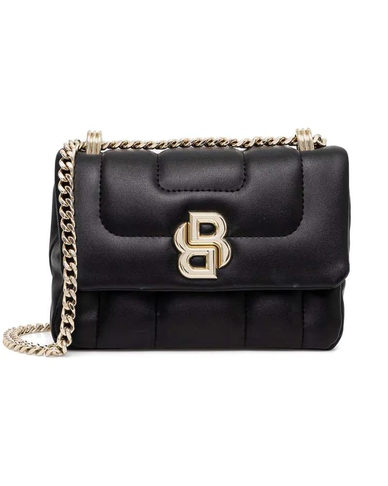 HUGO BOSS Schultertasche mit Logo-Schild - Schwarz Schwarz