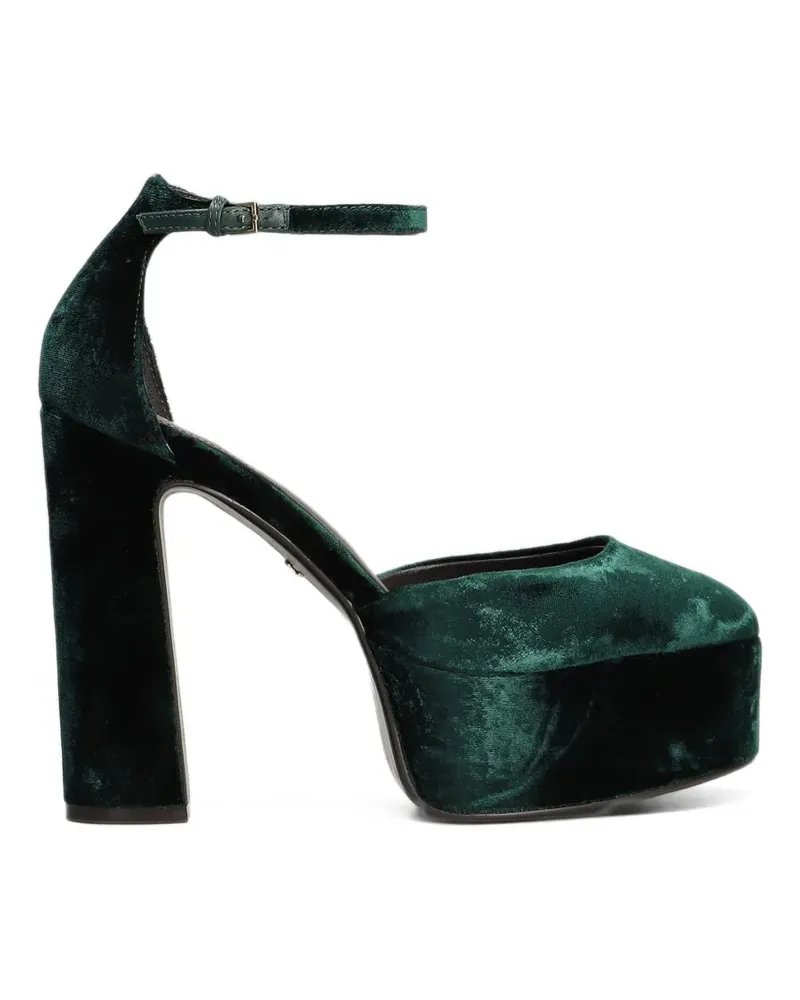 Lola Cruz Mencia 130 Plateau-Sandalen aus Samt - Grün Grün