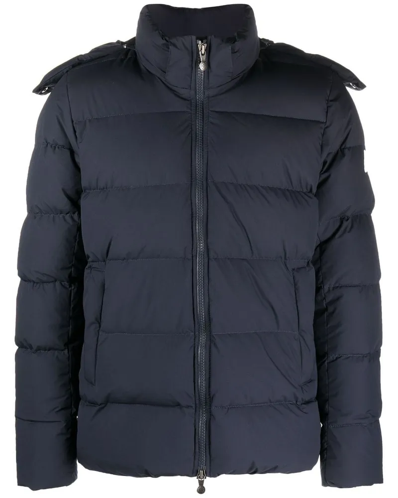 Pyrenex Gefütterte Jacke mit Reißverschluss Blau