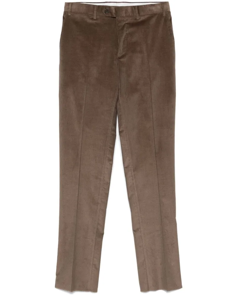 Canali Hose aus Cord - Braun Braun