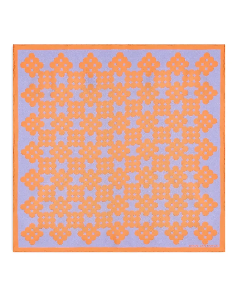 Dries van Noten Schal aus Seide - Violett Violett