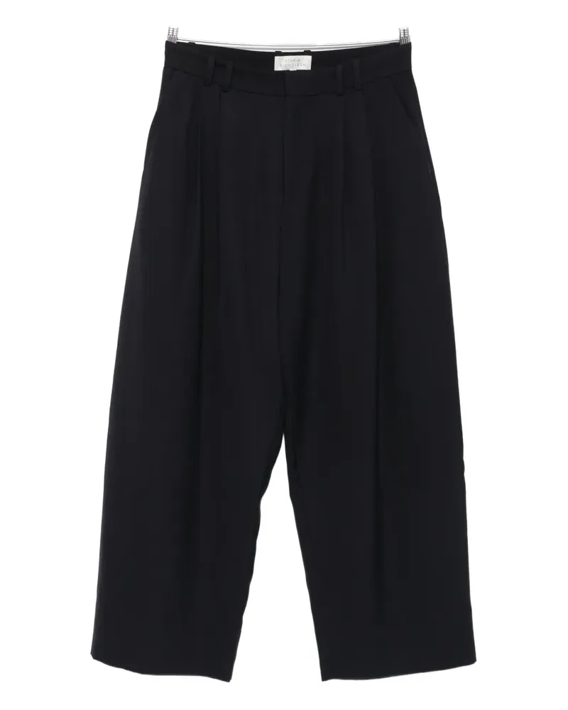 Studio Nicholson double pleat volume trousers - Schwarz Schwarz